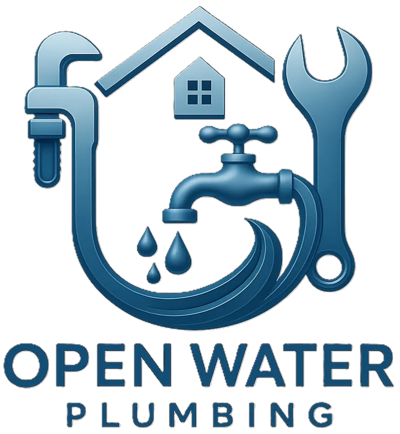 Commercial plumbing maintenance in progress
